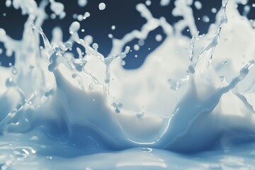 Poster - creative graphic layouts featuring splashes and fluid dynamics for advertising concepts