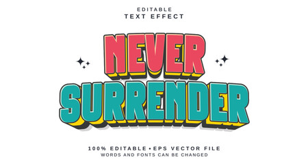 Poster - editable text style effect - super kids text style theme.