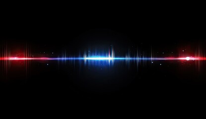 Wall Mural - abstract light streaks, energy pulses, dark background, cosmic scene, digital art