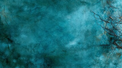 Poster - Soft greenblue canvas with delicate textures art studio abstract artwork serene atmosphere close-up nature inspiration