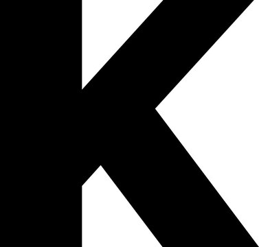 Alphabet Vetor Letter K
