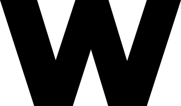 Alphabet Vetor Letter W