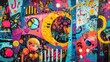 © Andrii  - Vibrant Colors in Street Mural Design