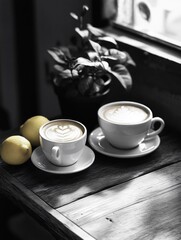 Canvas Print - Coffee and Lemons