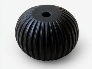 Wall Mural - Black vase on white surface