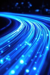 Wall Mural - Blue Light Trail