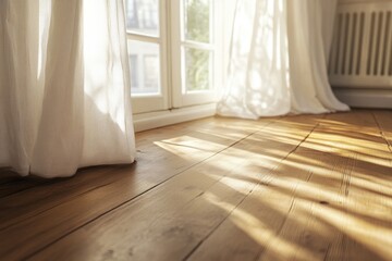 Wall Mural - Wooden Floor and Window