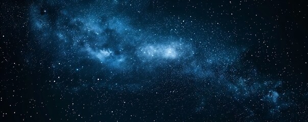 Wall Mural - a starry sky with a blue background