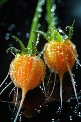 Wall Mural - Carrots with water droplets