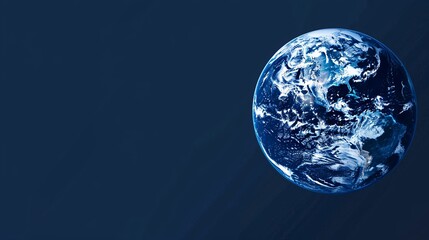 Wall Mural - a blue and white planet with a blue sky