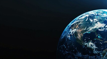 Wall Mural - a close up of the earth with the sun in the background