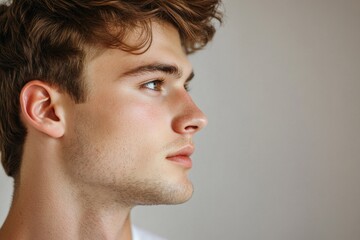 Aufkleber - A close-up shot of a man wearing a tie