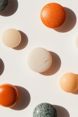 Poster - Exploring Artistic Minimalism with Colorful Round Shapes: A Visual Journey Through Modern Food Presentation and Design