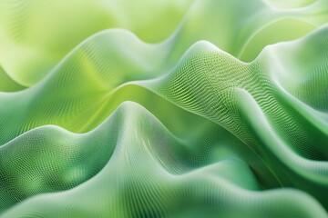 Poster - A detailed shot of vibrant green fabric texture