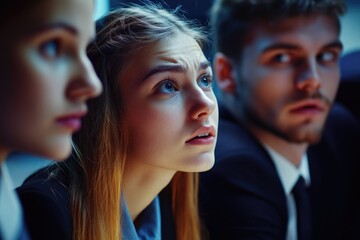 Poster - A gathering of individuals seated together, possibly in a meeting or social setting
