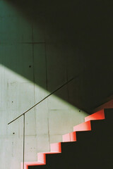 Poster - Exploring Minimalist Staircases: The Artistic Fusion of Light, Shadow, and Modern Architecture in Stunning Design Elements