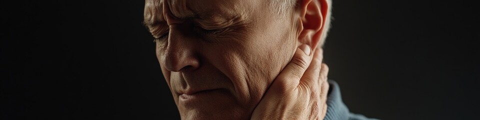 Poster - A person's face covered by their hand, could be used in various situations such as emotional expressions or anonymity
