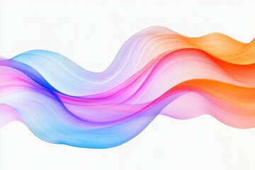 Poster - a vibrant wave of colored paint on a surface
