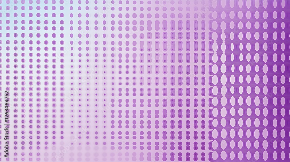 Abstract Purple Pattern Design With Dots And Shapes