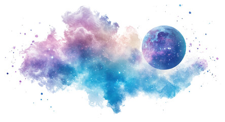 Wall Mural - png pastel galaxy astronomy universe planet.