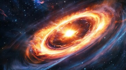 Wall Mural - modern cosmic astronomy concept starry backdrop