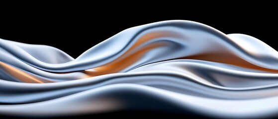 Poster - Abstract Flowing Fabric Design