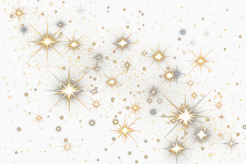 Wall Mural - png stars illustration night light.
