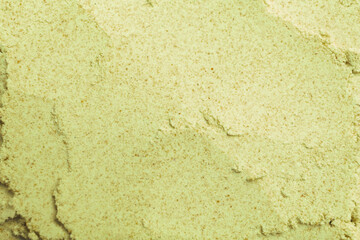 Wall Mural - Dry wasabi powder as background, top view