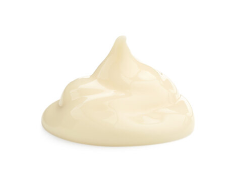Wall Mural -  - sample of delicious mayonnaise isolated on white
