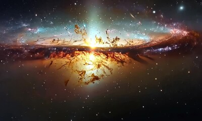 Wall Mural - the ghostly glow of the cigar galaxy, m82, illuminated by intense star formation and interstellar wi