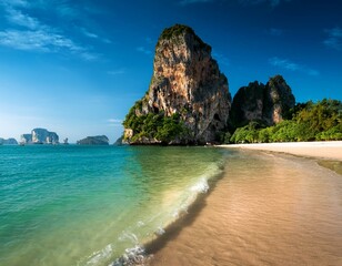 Wall Mural - railay beach in krabi thailand