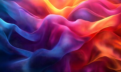 Poster - Abstract colorful wave mesh background with gradient effect, ideal for modern design projects