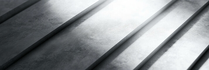 Poster - Abstract geometric pattern with light grays and matte texture creating a minimal design