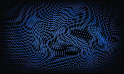 Poster - cyber big data flow particles bokeh. digital neural network. concept of ai artificial intelligence t