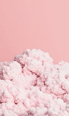 Wall Mural - Pink Cloud Abstract on Pink Background