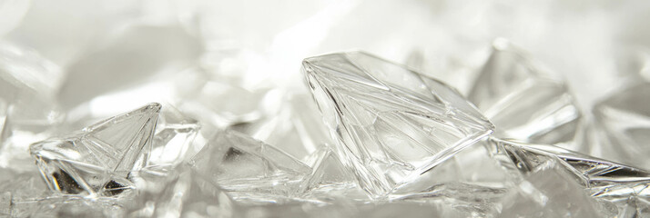 Poster - Clear gel texture with long strands and light shimmer creates a captivating visual effect