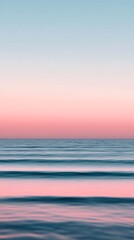 Wall Mural - Soft Sunset Seascape, Beach, Horizontal Motion Blur