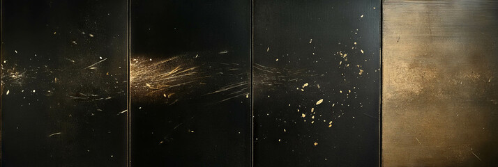 Poster - Rustic texture illustrating the beauty of dusty film with scratches and grain under soft lighting