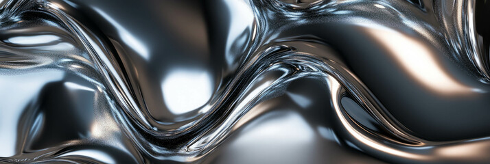 Poster - Elegant glossy plastic with chrome accents showcasing intriguing reflections and textures