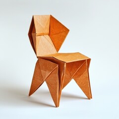 Wall Mural - Origami Dog Chair