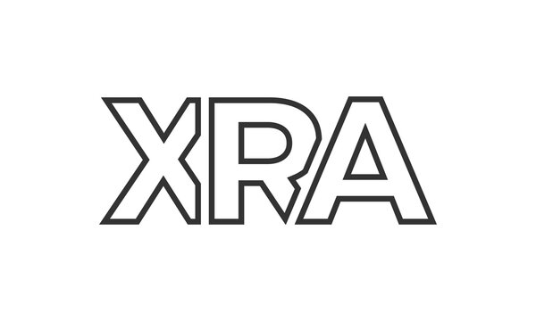 XRA logo design template with strong and modern bold text. Initial based vector logotype featuring simple and minimal typography. Trendy company identity.