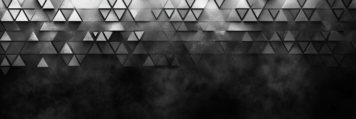 Poster - mottled black and white texture with blurred geometric patterns and soft gradients