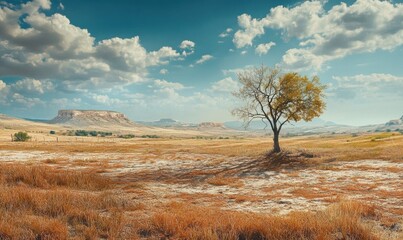 Wall Mural - Drought devastated landscape