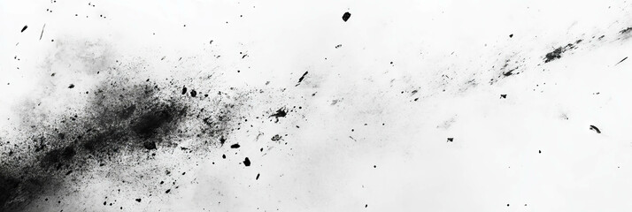 Poster - mottled black and white texture with fine scattered spots in an abstract composition