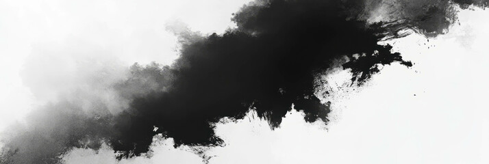 Poster - mottled black and white texture with overlapping smooth areas and soft gradient effects