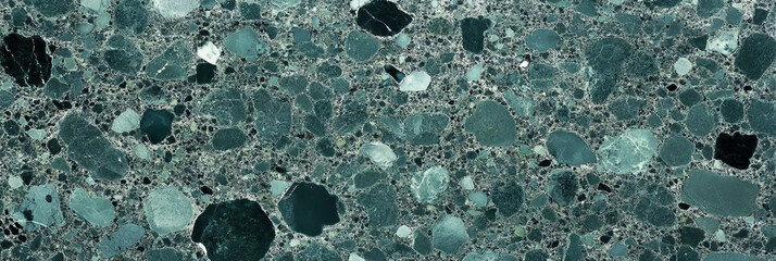 Poster - Mottled blue and green texture with irregular spots and subtle contrasts for artistic applications