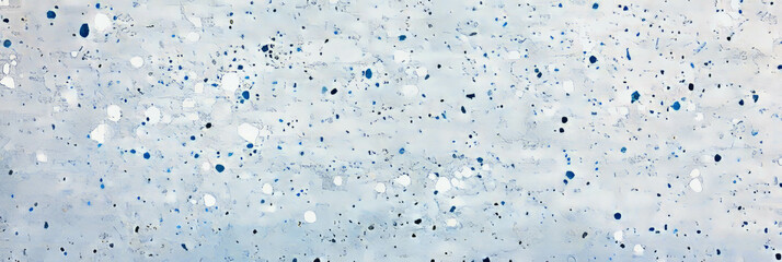 Poster - Mottled blue and white texture with scattered spots creating a serene visual experience