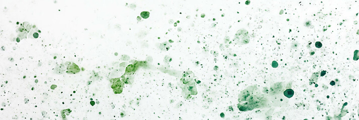 Poster - Mottled green and white texture with scattered spots and bright highlights for creative projects