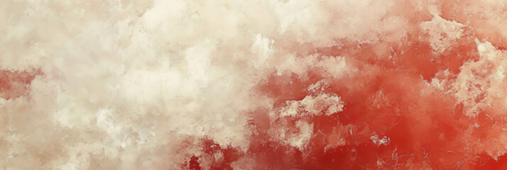 Poster - Mottled texture in rich red and beige tones with soft and diffused lighting effects