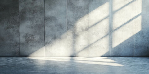 Poster - Pale silver wall texture revealing faded sheen and subtle grey details in a serene environment